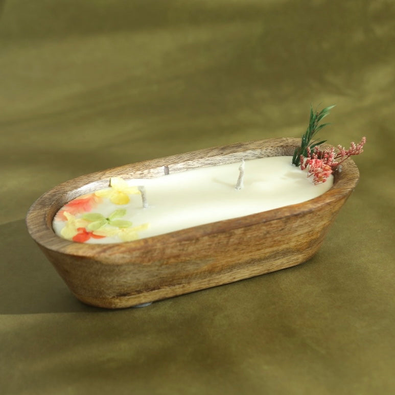 CANOE WOODEN CANDLE