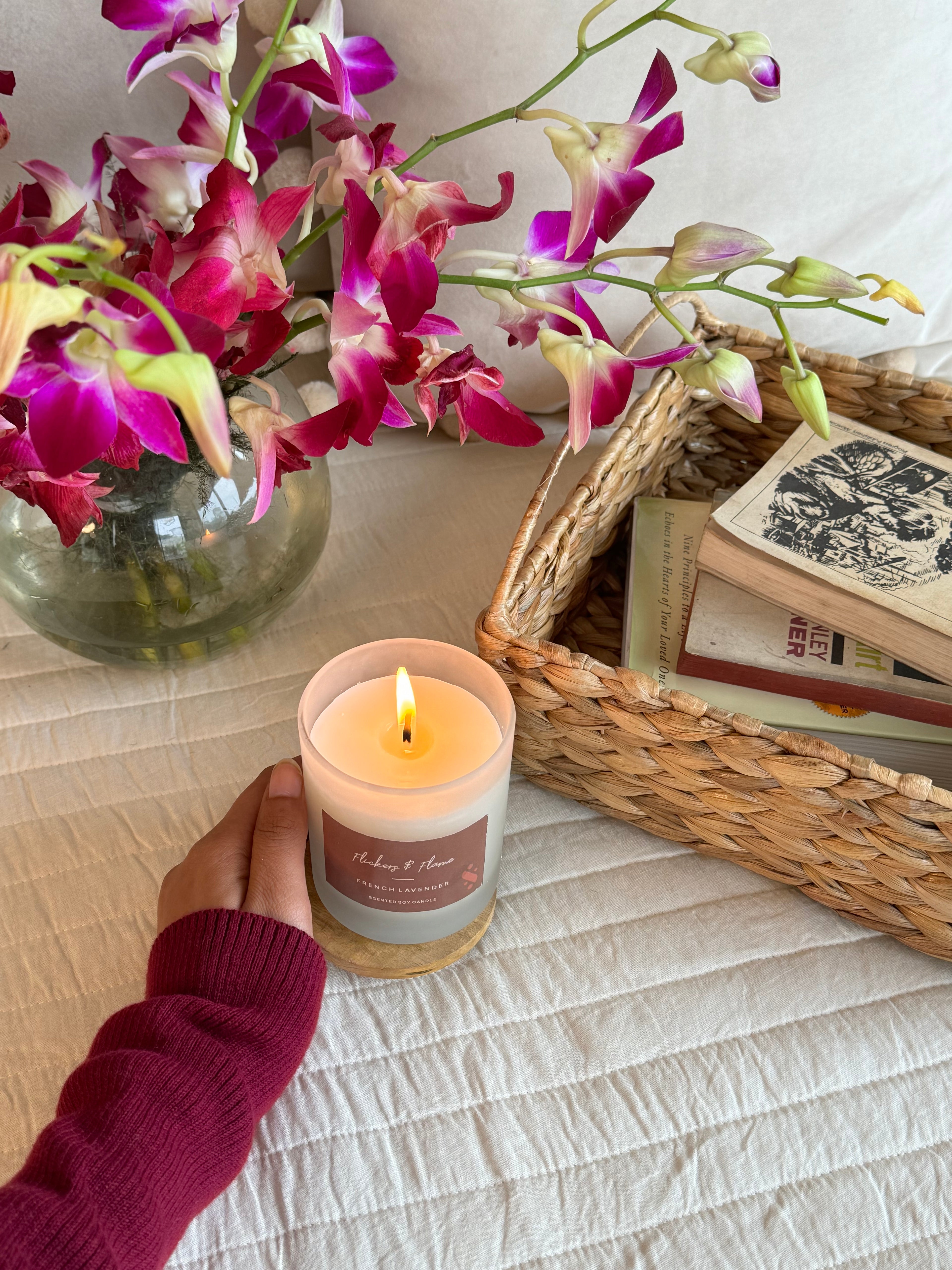 SOULFUL FROSTED GLASS CANDLE