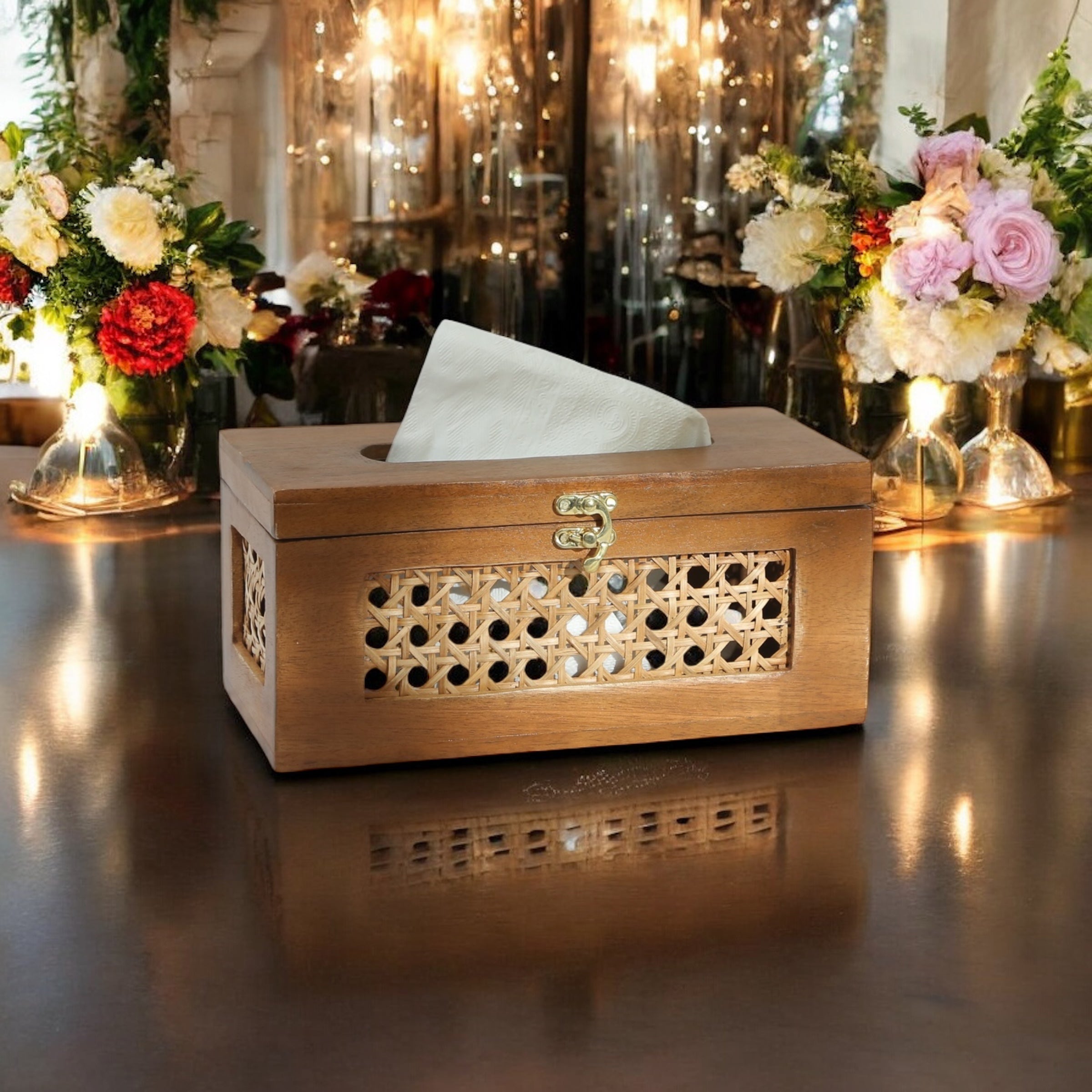 RATTAN TISSUE BOX