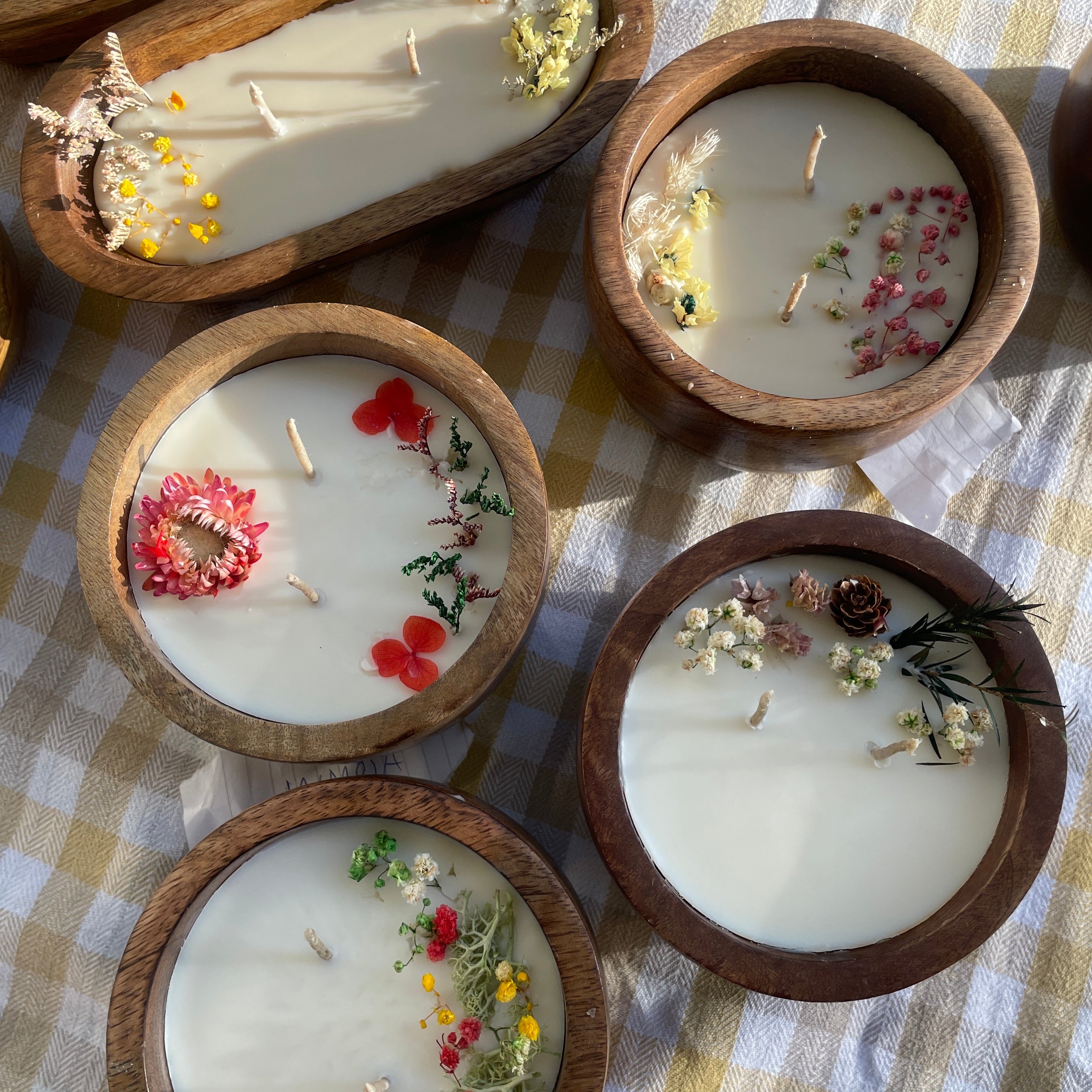 BLOSSOM WOODEN CANDLE