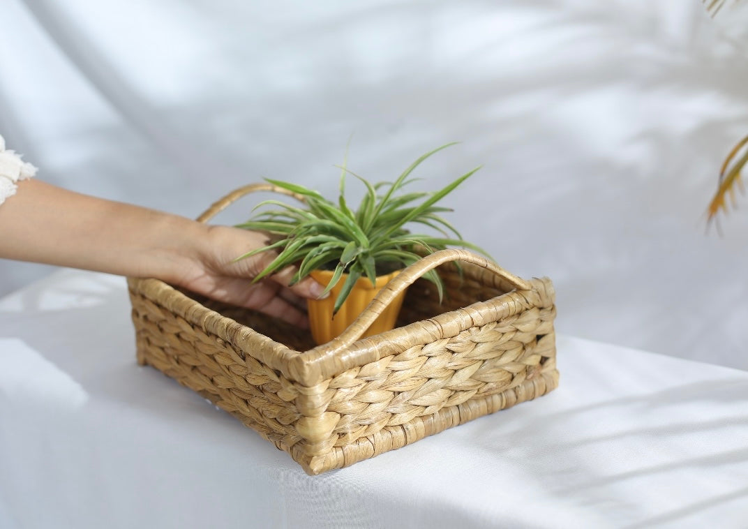 WATER HYACINTH SQUARE TRAY