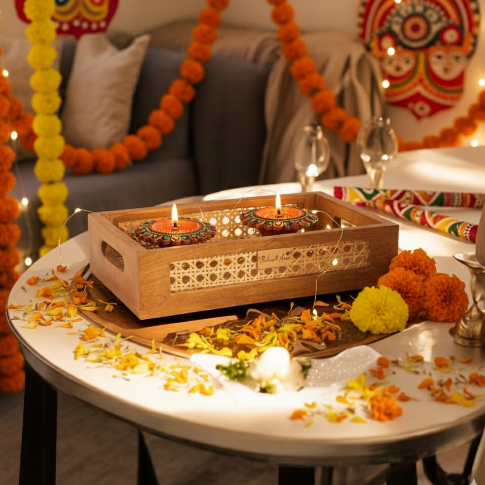 ARANYA RATTAN TRAY
