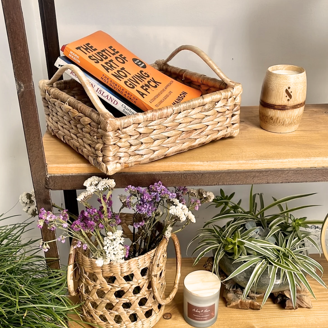 WATER HYACINTH SQUARE TRAY