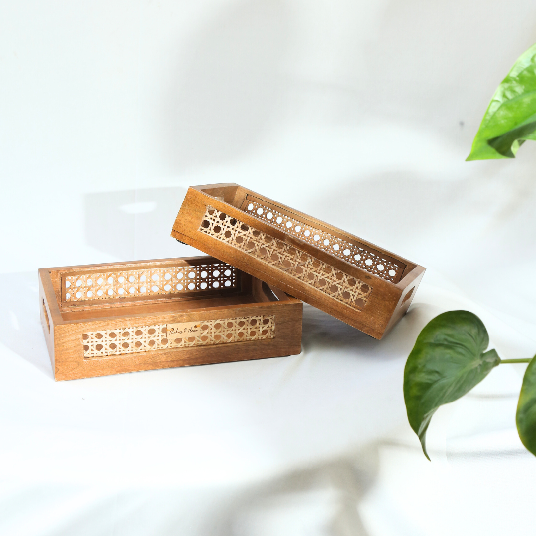 ARANYA RATTAN TRAY