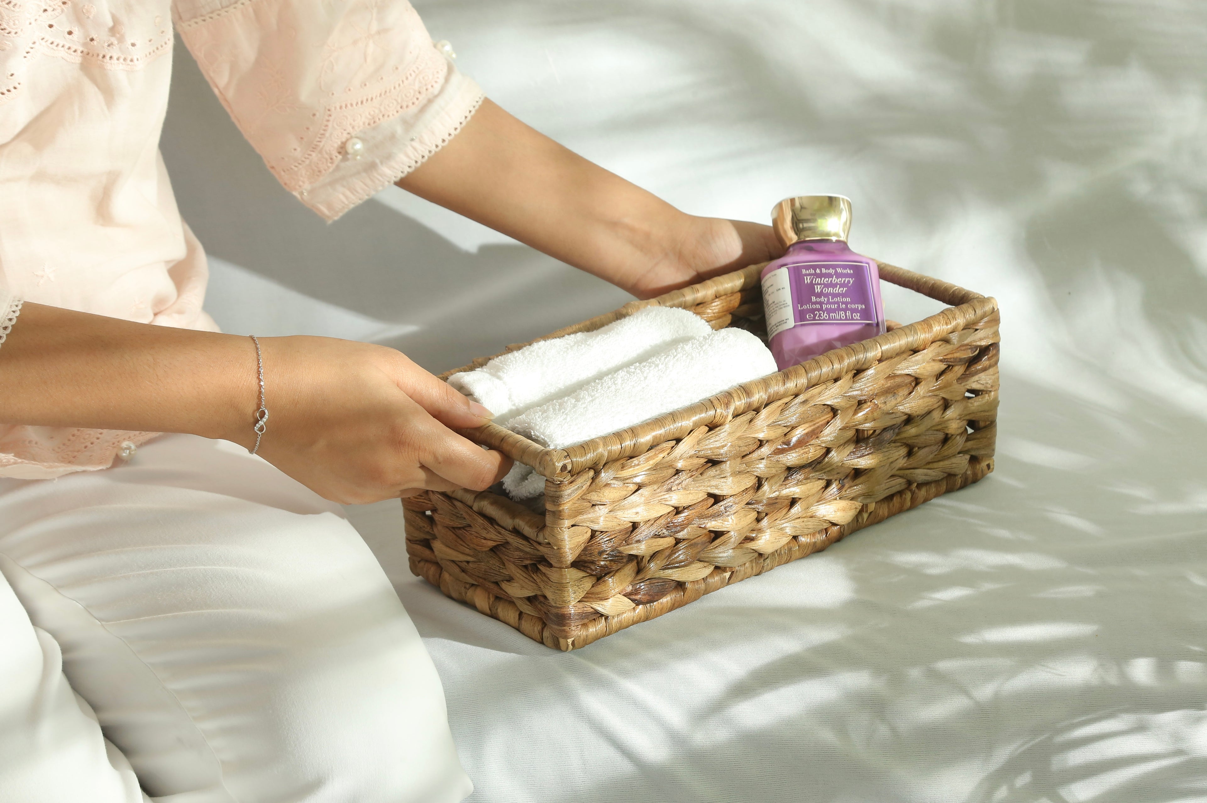 WATER HYACINTH RECTANGULAR TRAY