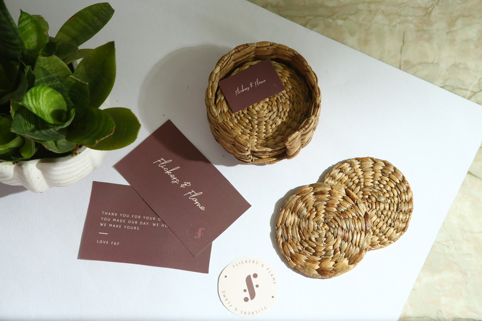 WATER HYACINTH COASTERS