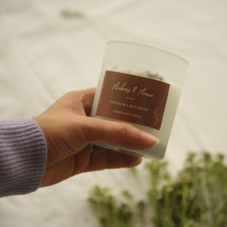 SOULFUL FROSTED GLASS CANDLE