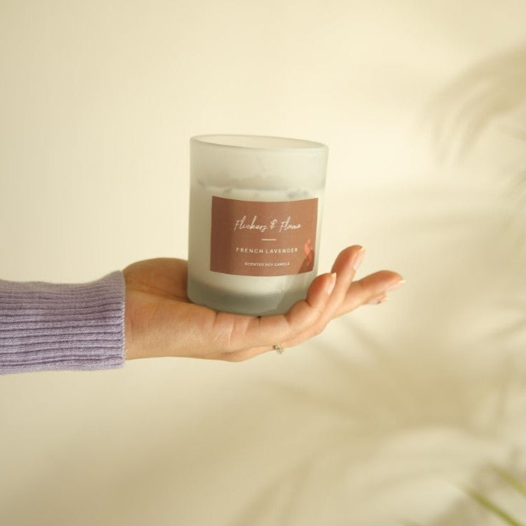 SOULFUL FROSTED GLASS CANDLE