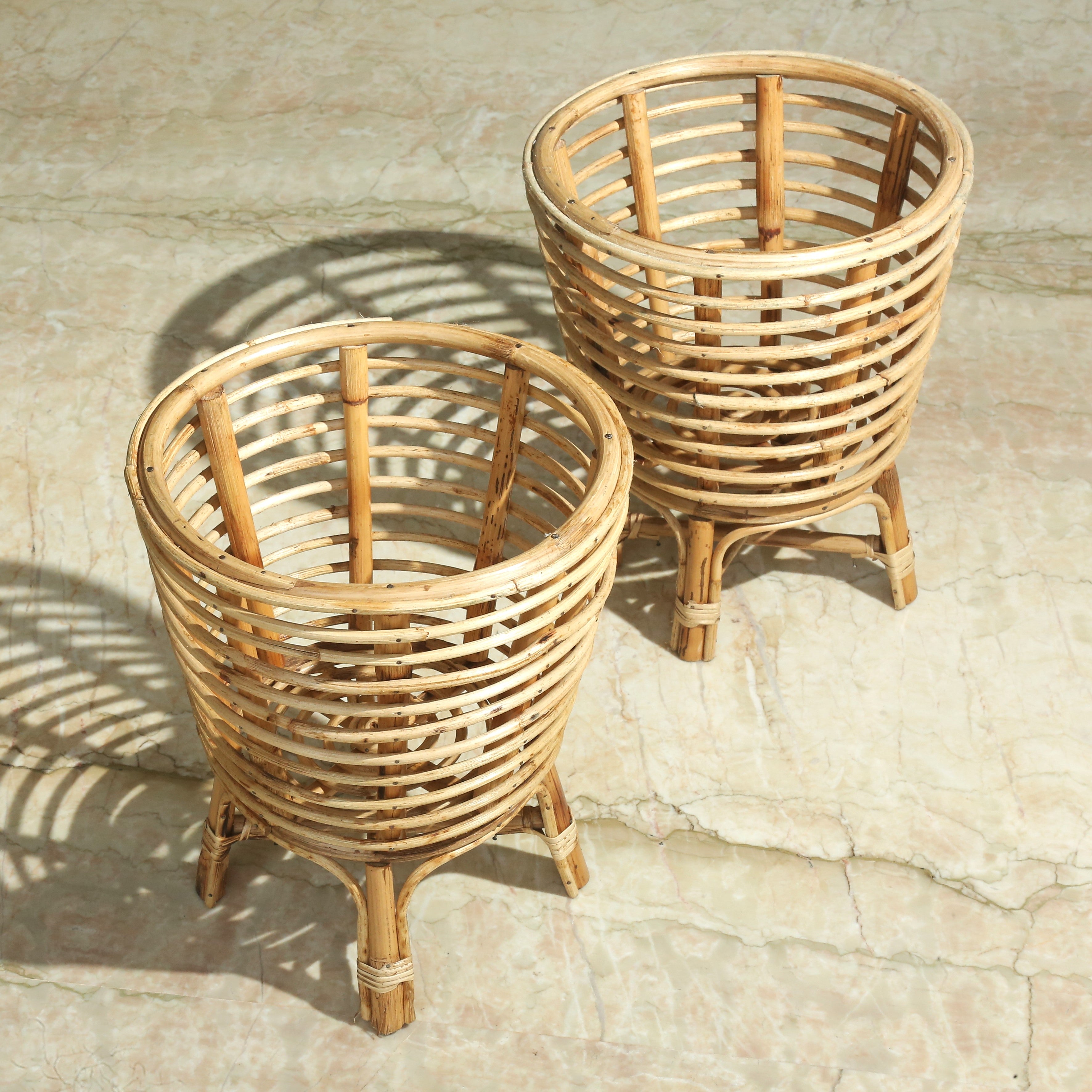 SPIRAL CANE BASKET
