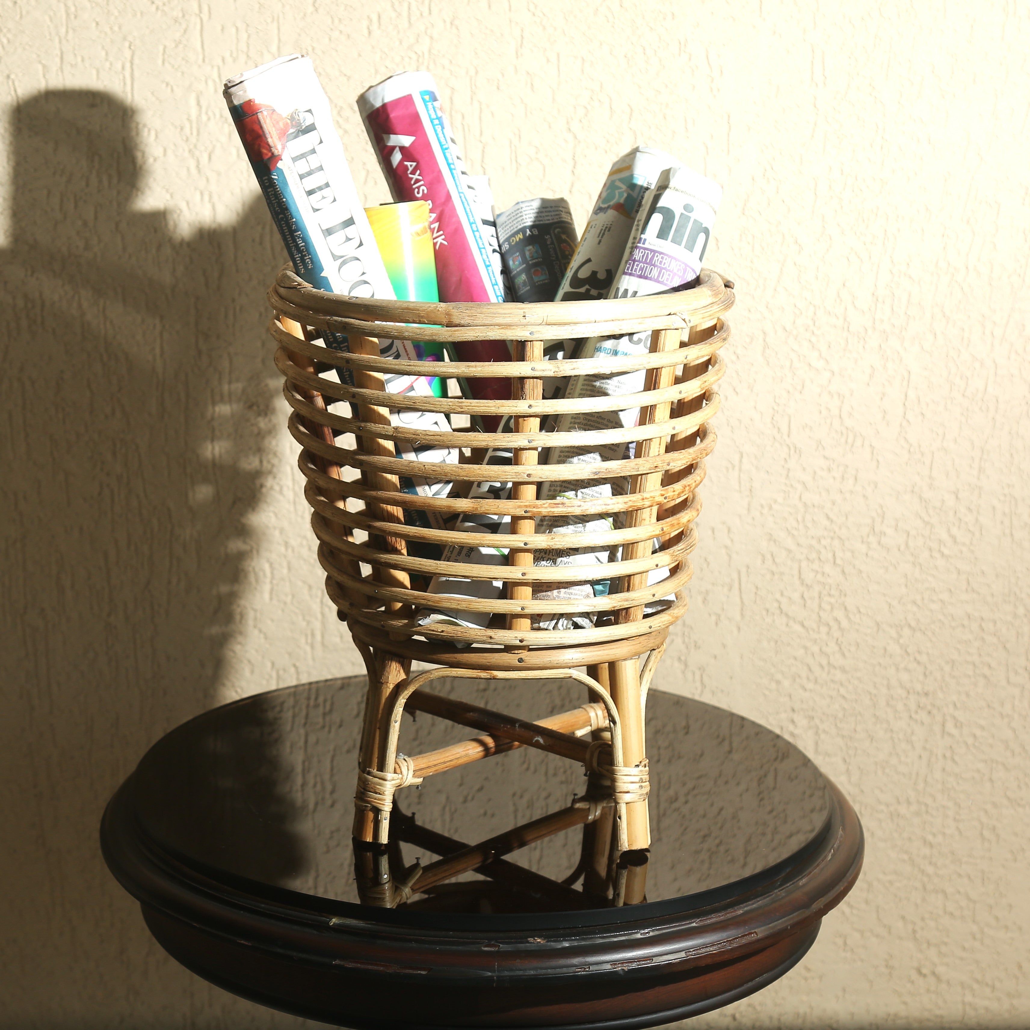 SPIRAL CANE BASKET