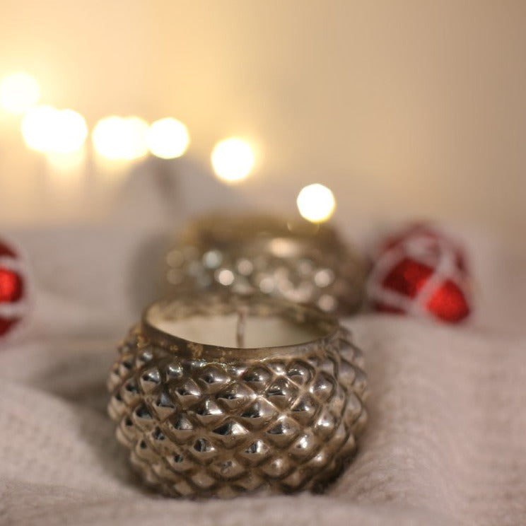 SILVER ANTIQUE CANDLE