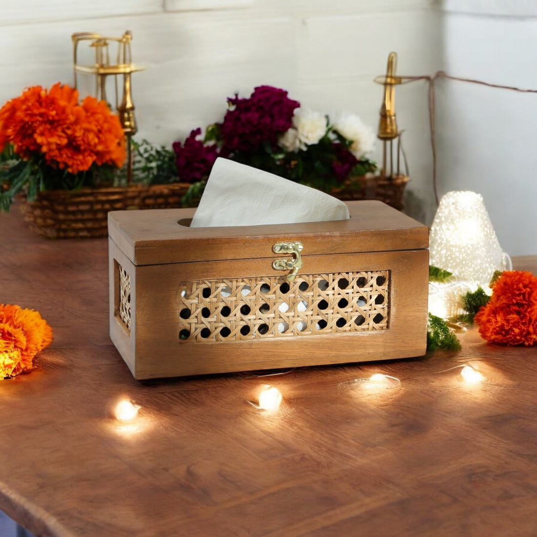 RATTAN TISSUE BOX