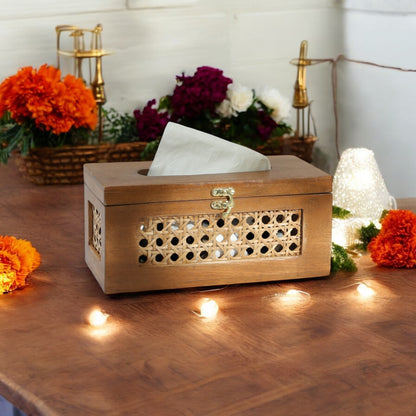 RATTAN TISSUE BOX