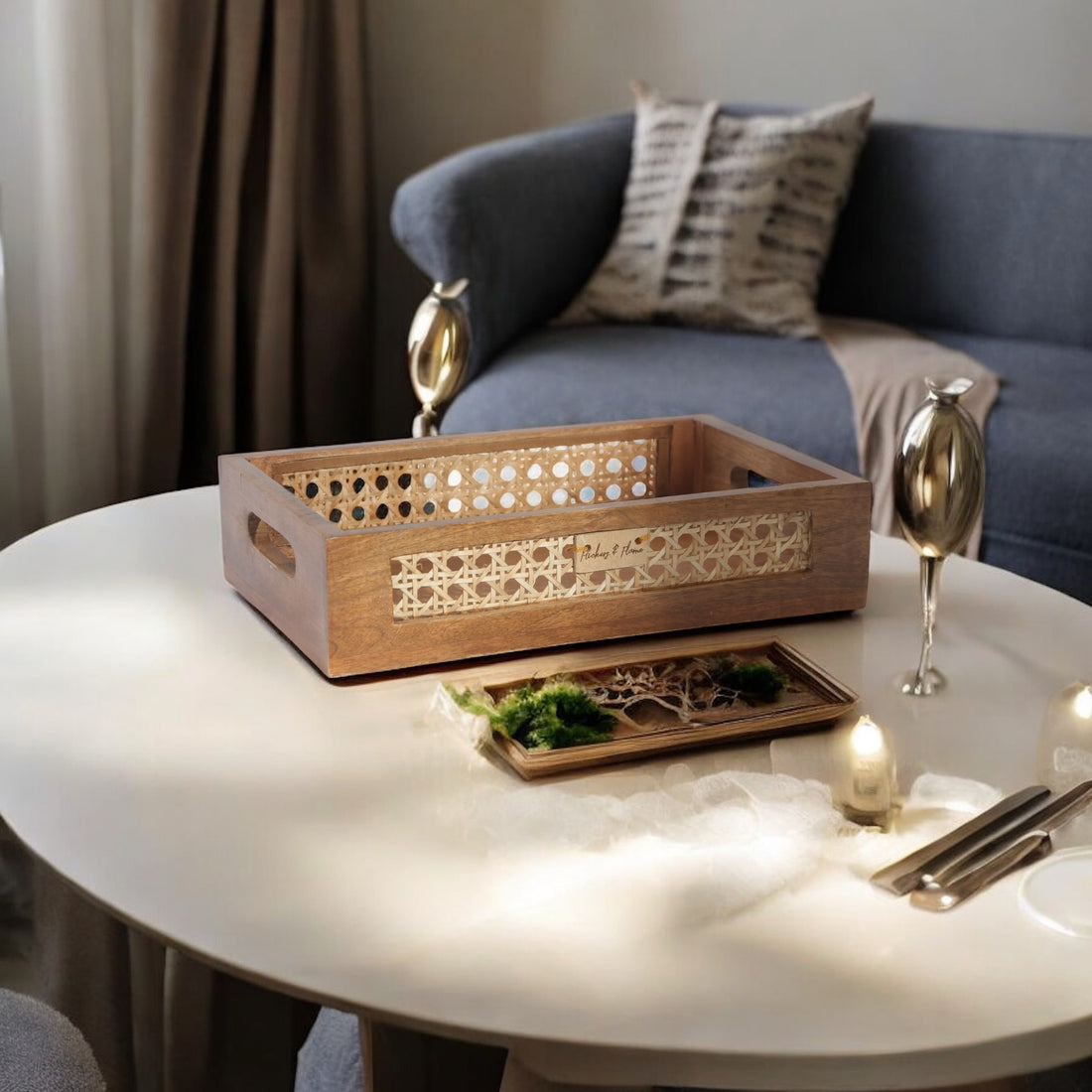 ARANYA RATTAN TRAY