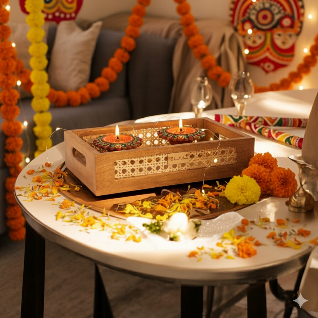 ARANYA RATTAN TRAY