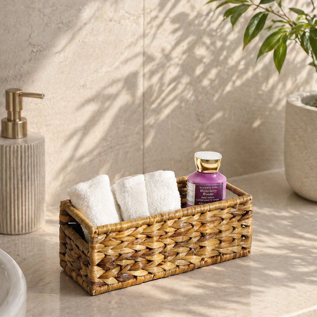 WATER HYACINTH RECTANGULAR TRAY