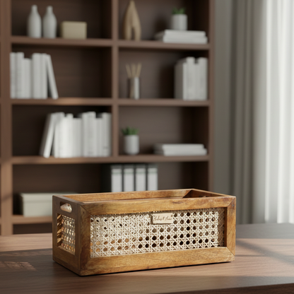 RATTAN ORGANISER