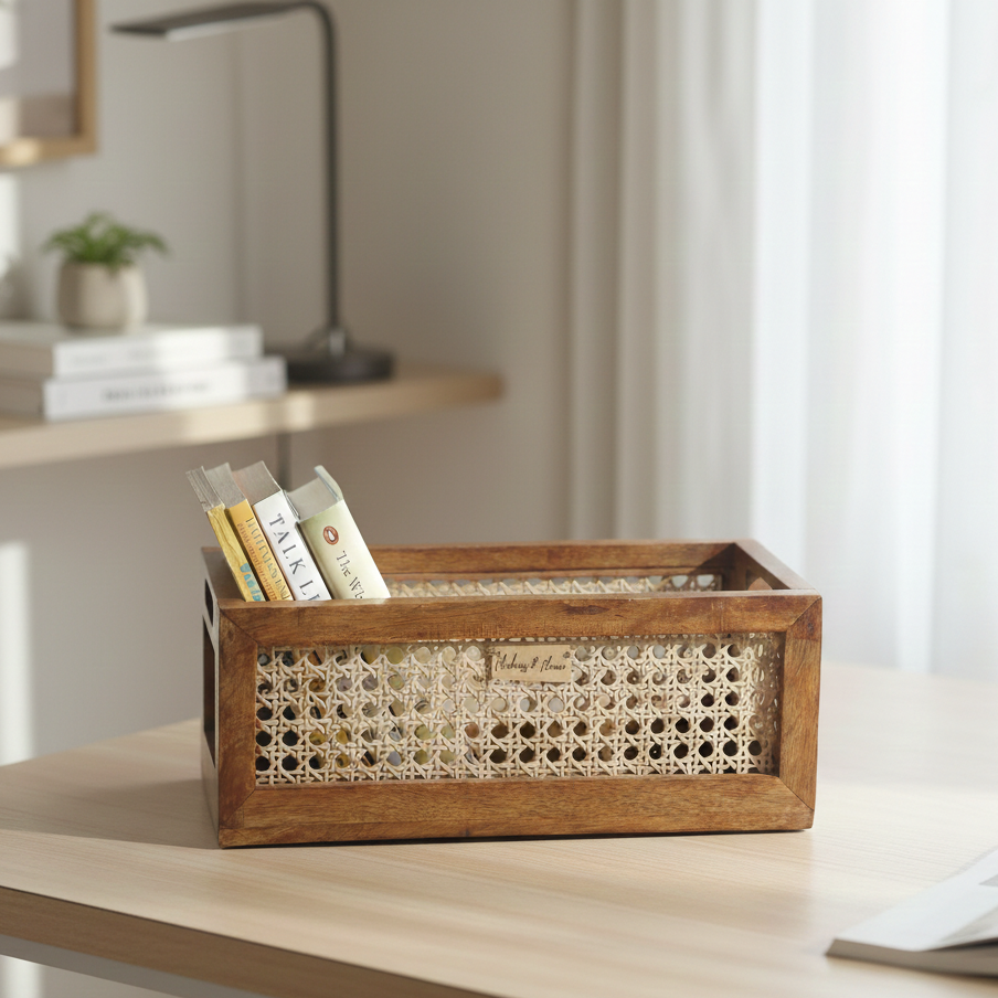 RATTAN ORGANISER