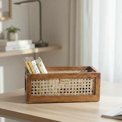 RATTAN ORGANISER