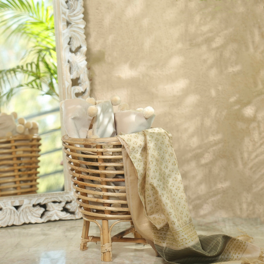 SPIRAL CANE BASKET