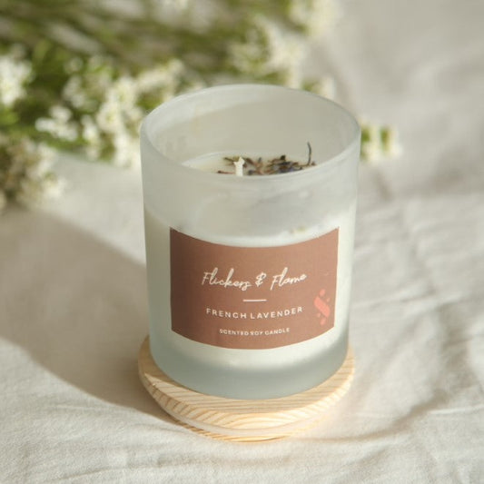 SOULFUL FROSTED GLASS CANDLE